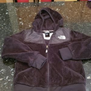 Northface fleece black girls Jacket